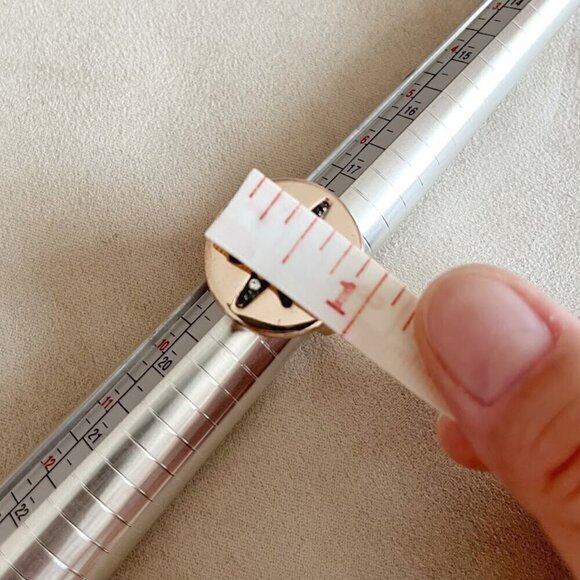 Rose Gold Pave 8 Point Starburst Stamp Fashion Costume Statement Ring - Picture 9 of 11